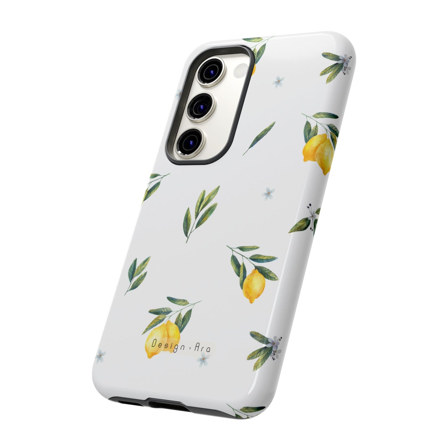 Květinový obal na telefon s citrony – odolné pouzdro pro milovníky přírody