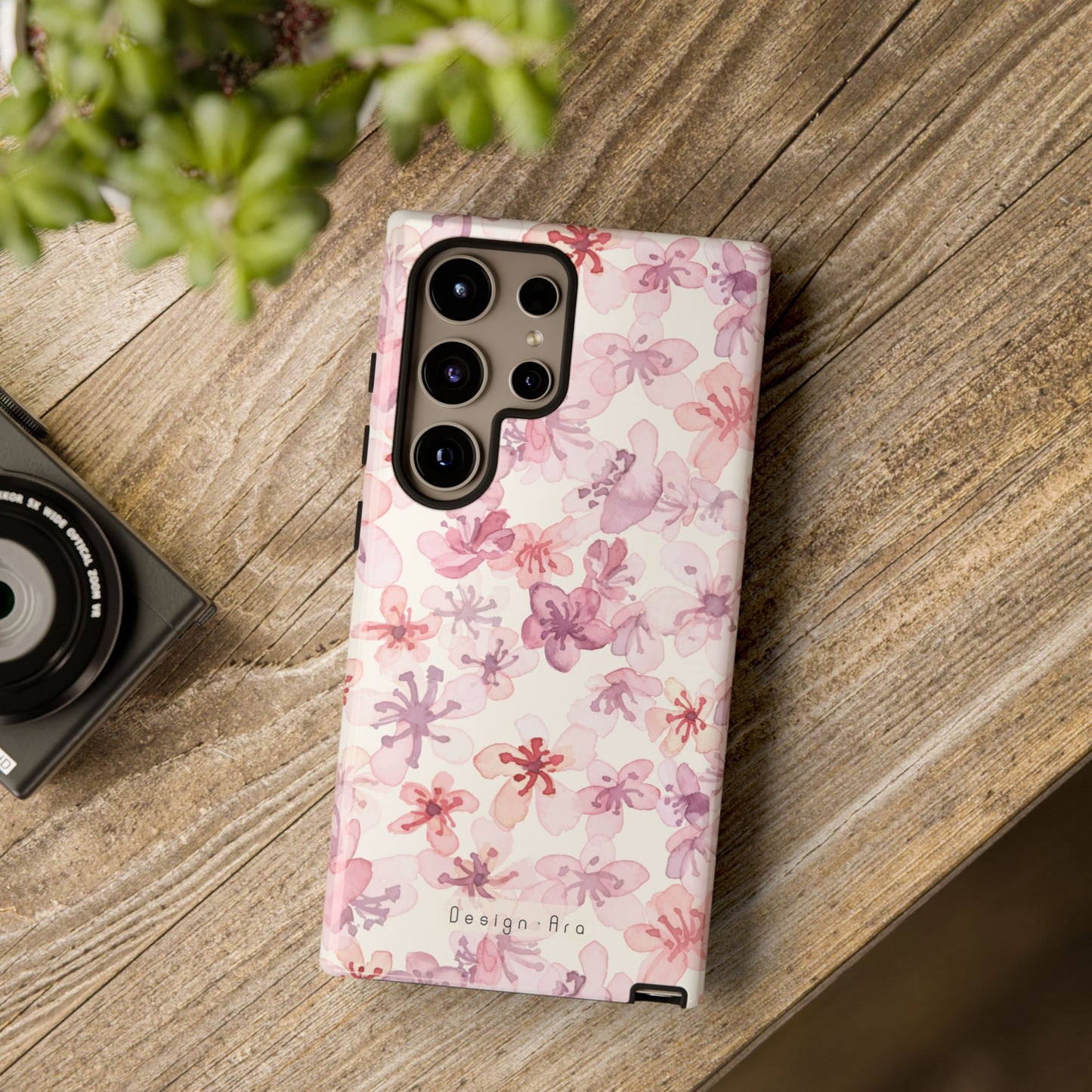 Květinový obal na telefon – Odolný kryt s elegantním motivem