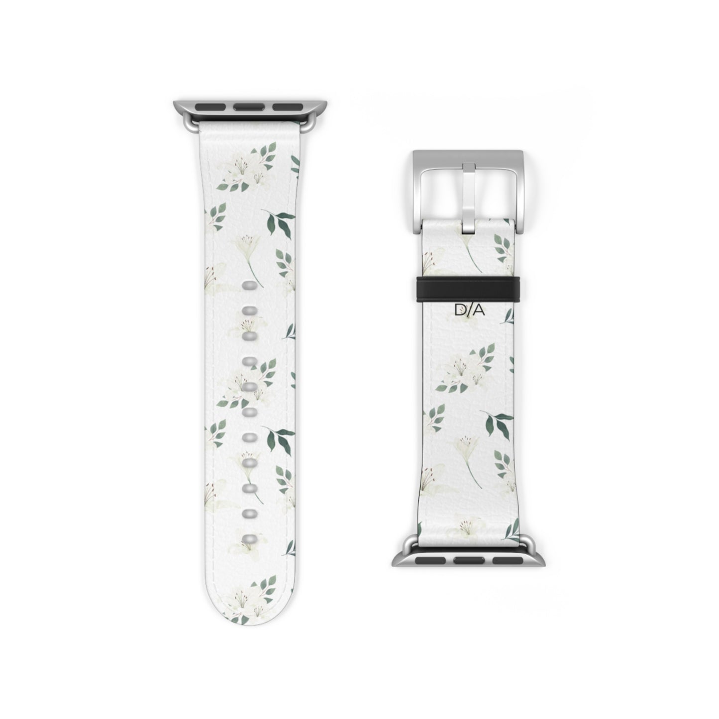 Květinový řemínek na hodinky – Elegantní design se zelení pro styl a pohodlí