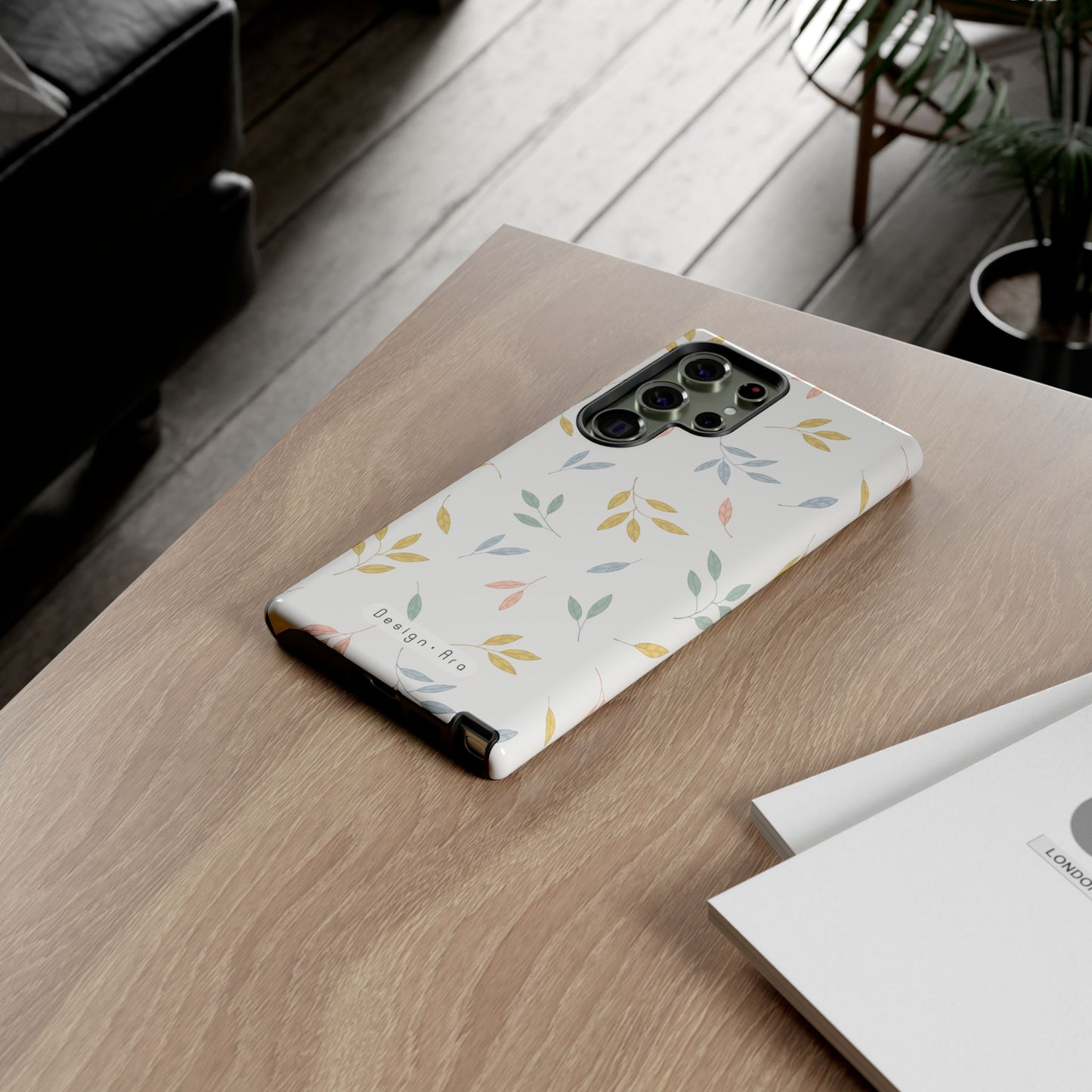 Kryt na telefon – elegantní listový design