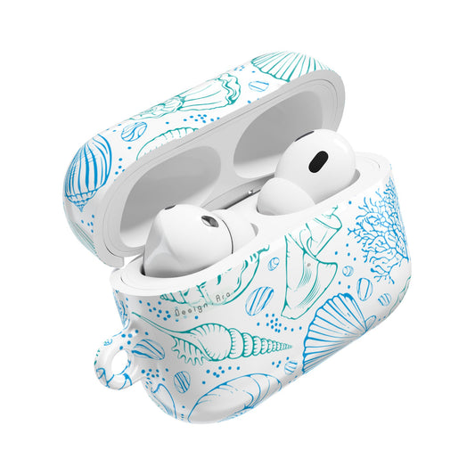 AirPods pouzdro s motivem mořských mušlí – oceánský styl pro milovníky pláže
