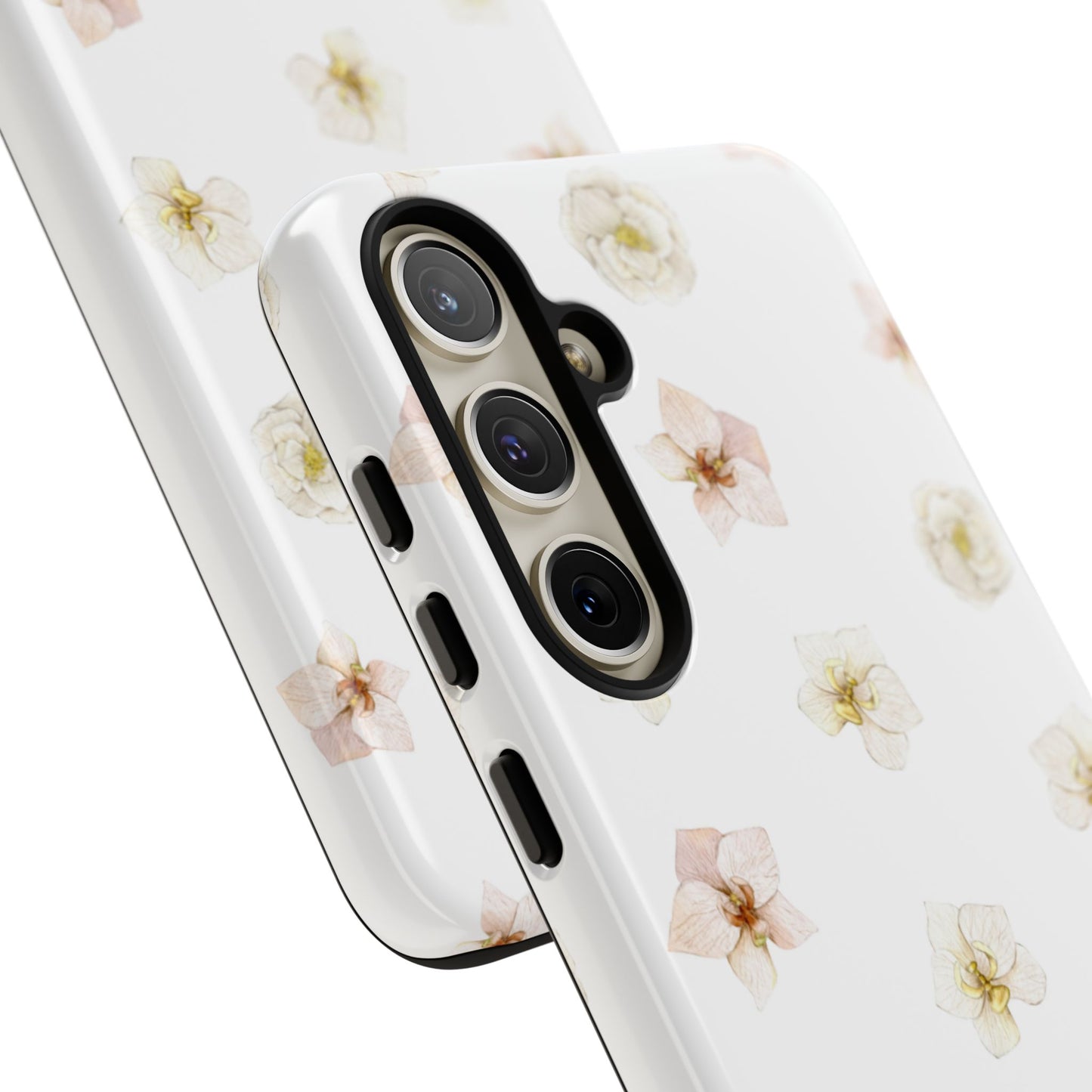 Květinový pevný kryt na telefon – elegantní ochrana s akvarelovým motivem květů