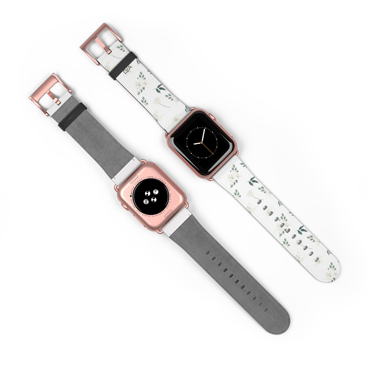 Květinový řemínek na hodinky – Elegantní design se zelení pro styl a pohodlí