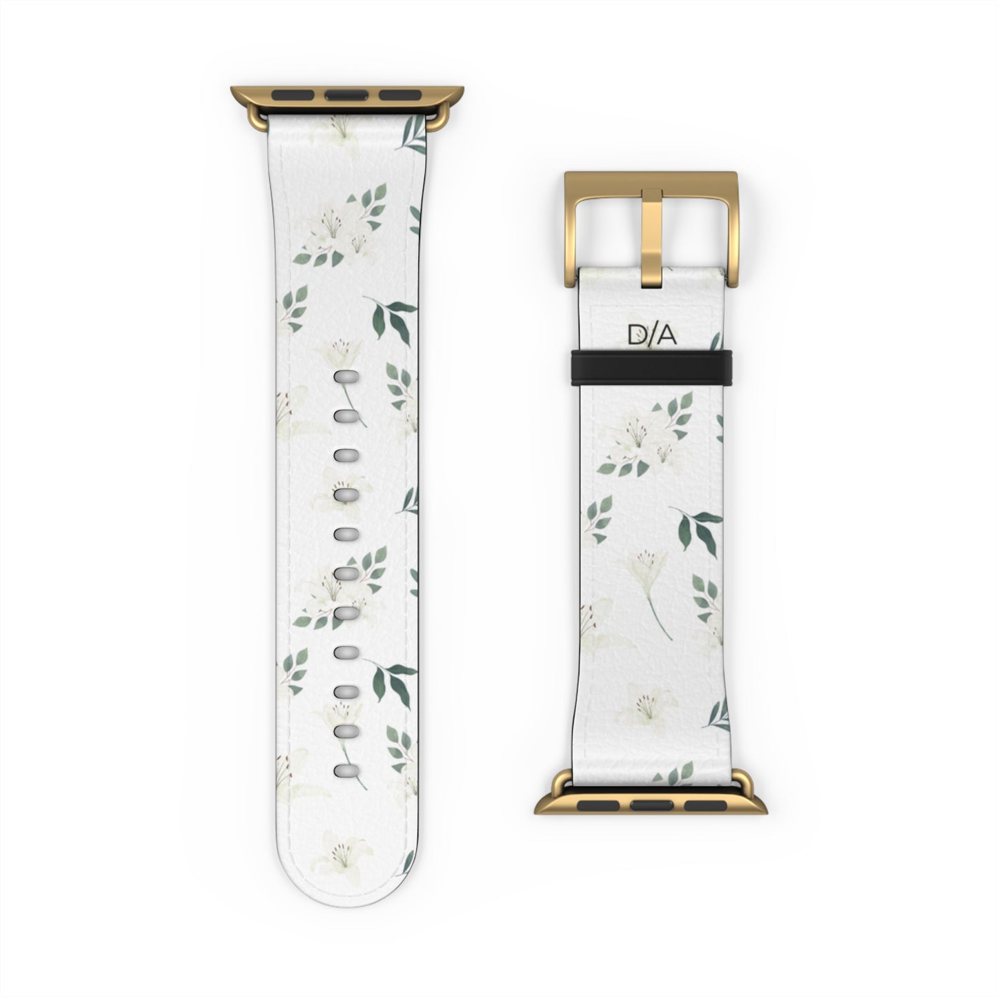 Květinový řemínek na hodinky – Elegantní design se zelení pro styl a pohodlí