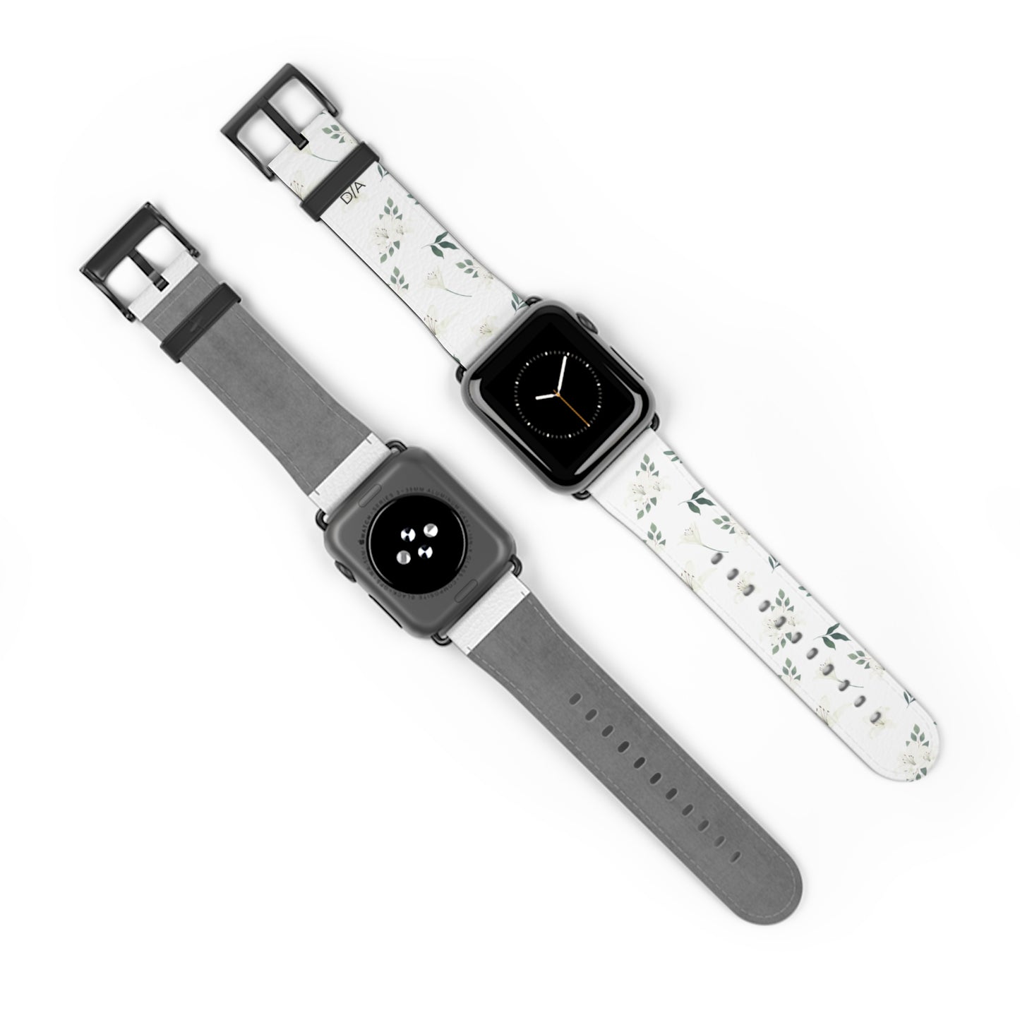 Květinový řemínek na hodinky – Elegantní design se zelení pro styl a pohodlí