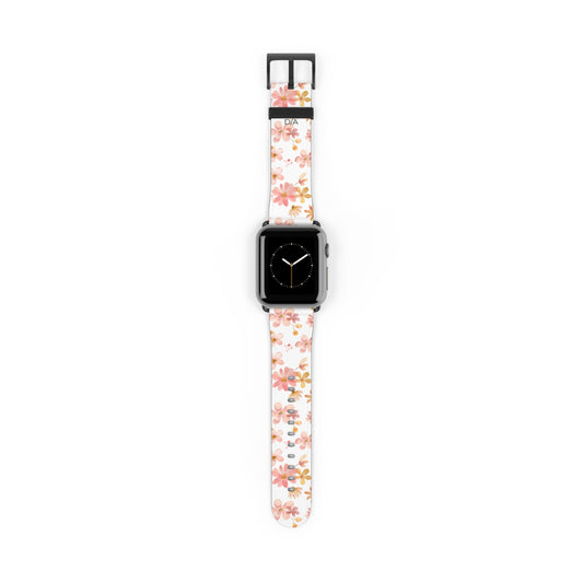 Květinový řemínek na Apple Watch – Stylový motiv kvetoucích květů