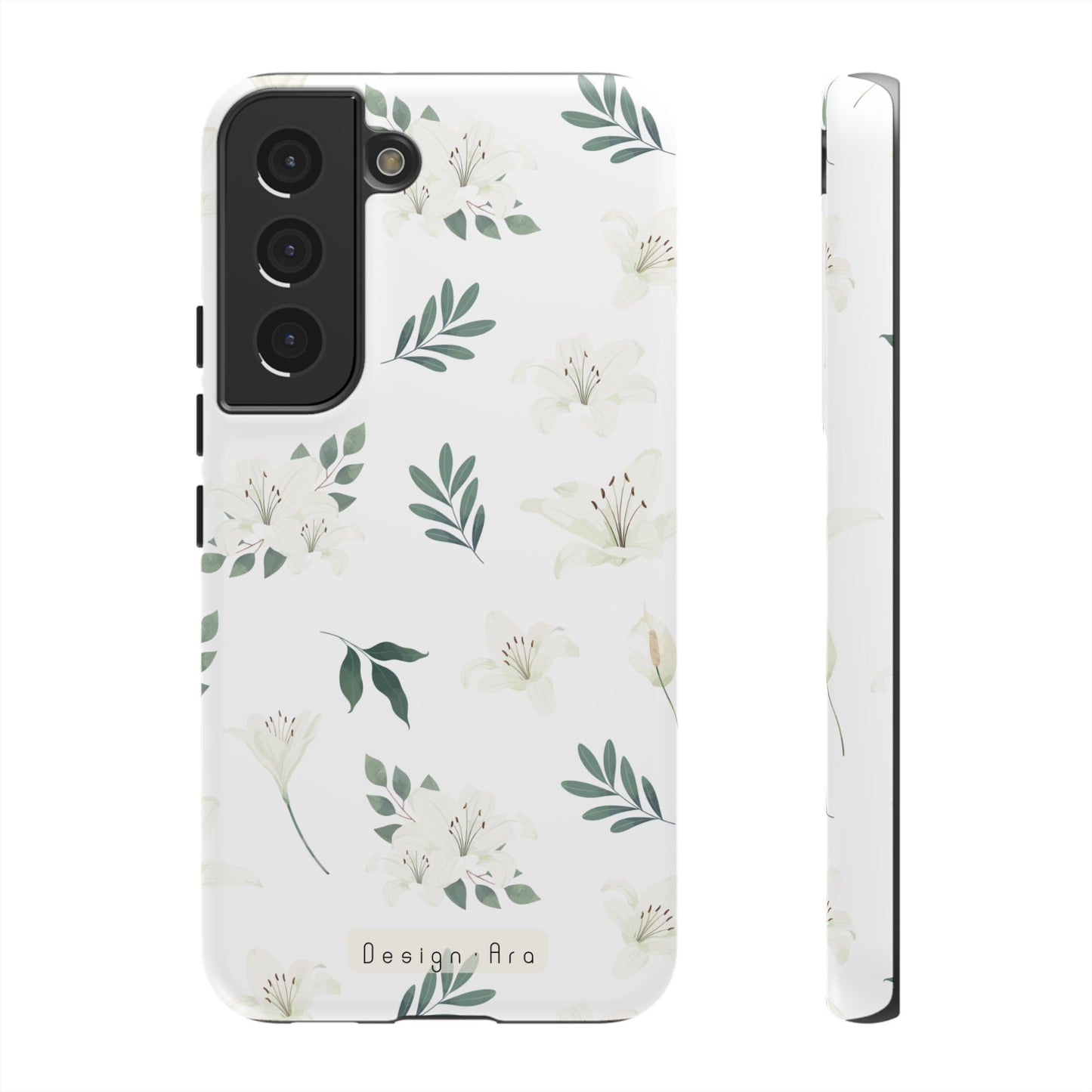 Odolný květinový kryt na telefon – Pevná ochrana s elegantním designem