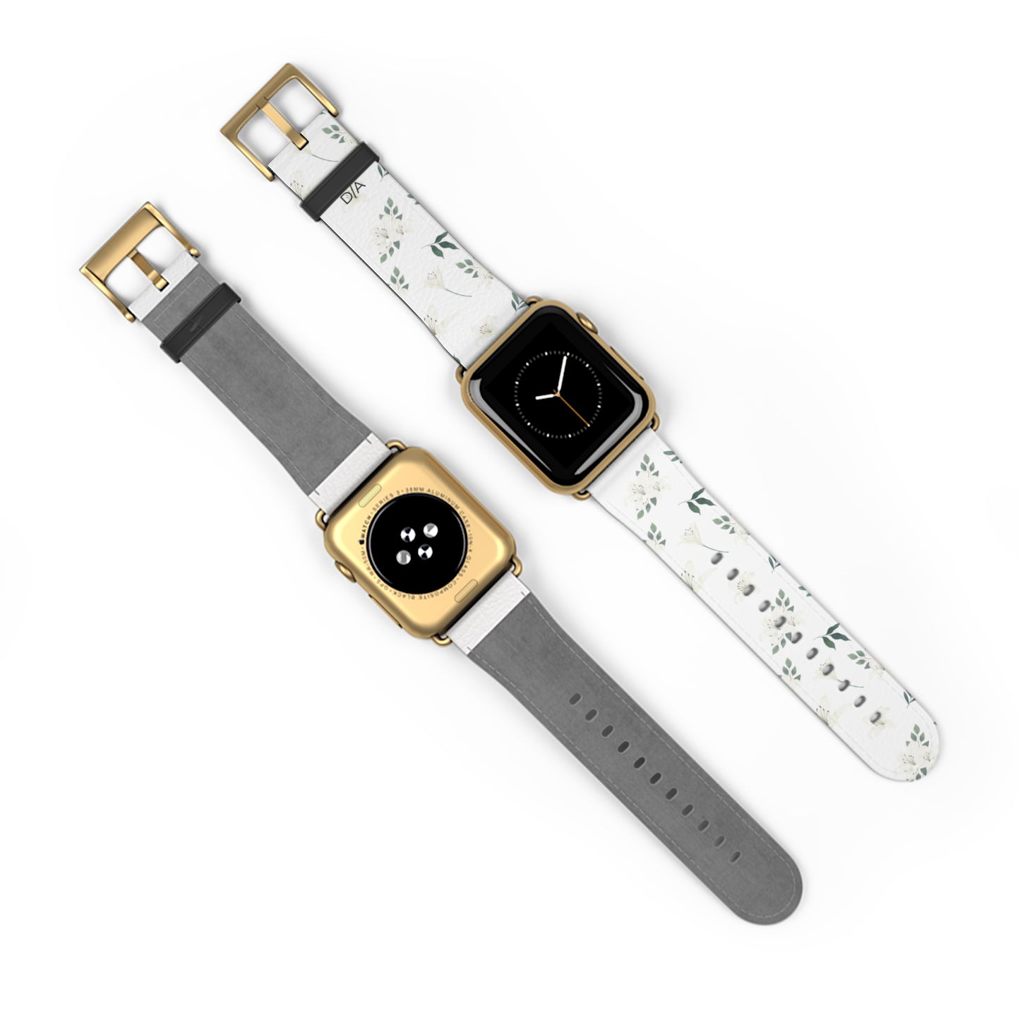 Květinový řemínek na hodinky – Elegantní design se zelení pro styl a pohodlí