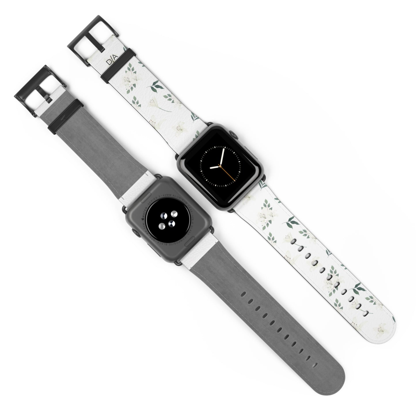 Květinový řemínek na hodinky – Elegantní design se zelení pro styl a pohodlí