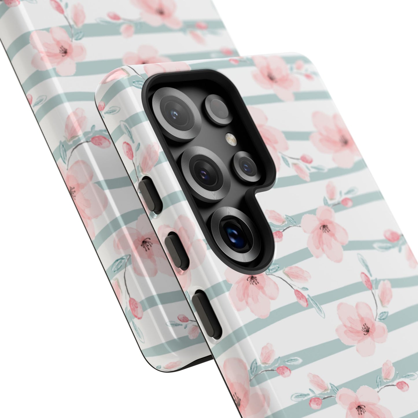 Květinový obal na telefon – odolné pouzdro s elegantními růžovými květy