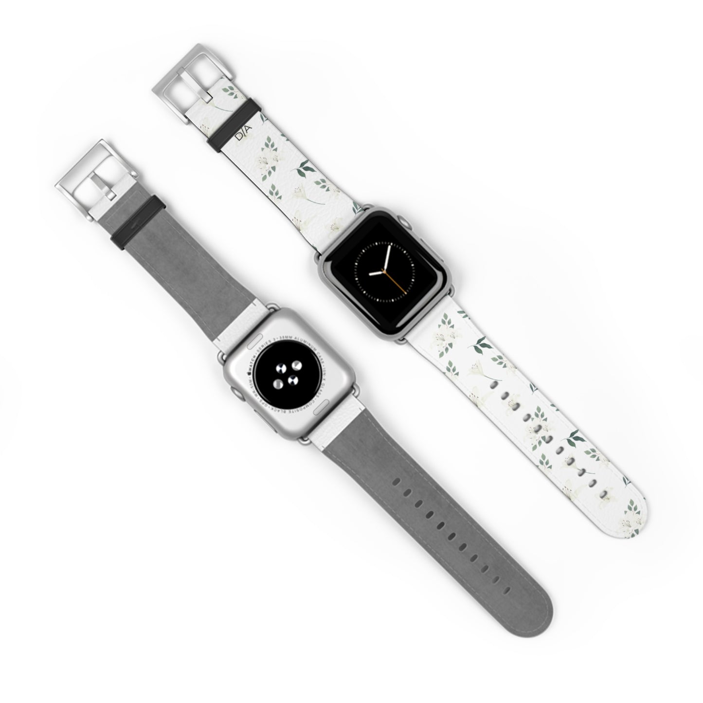 Květinový řemínek na hodinky – Elegantní design se zelení pro styl a pohodlí