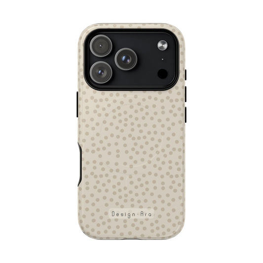 Magnetický kryt na mobil s puntíky | Odolný design, stylová ochrana, originální dárek pro ženy