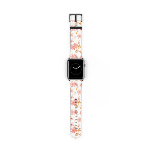 Květinový řemínek na Apple Watch – Stylový motiv kvetoucích květů