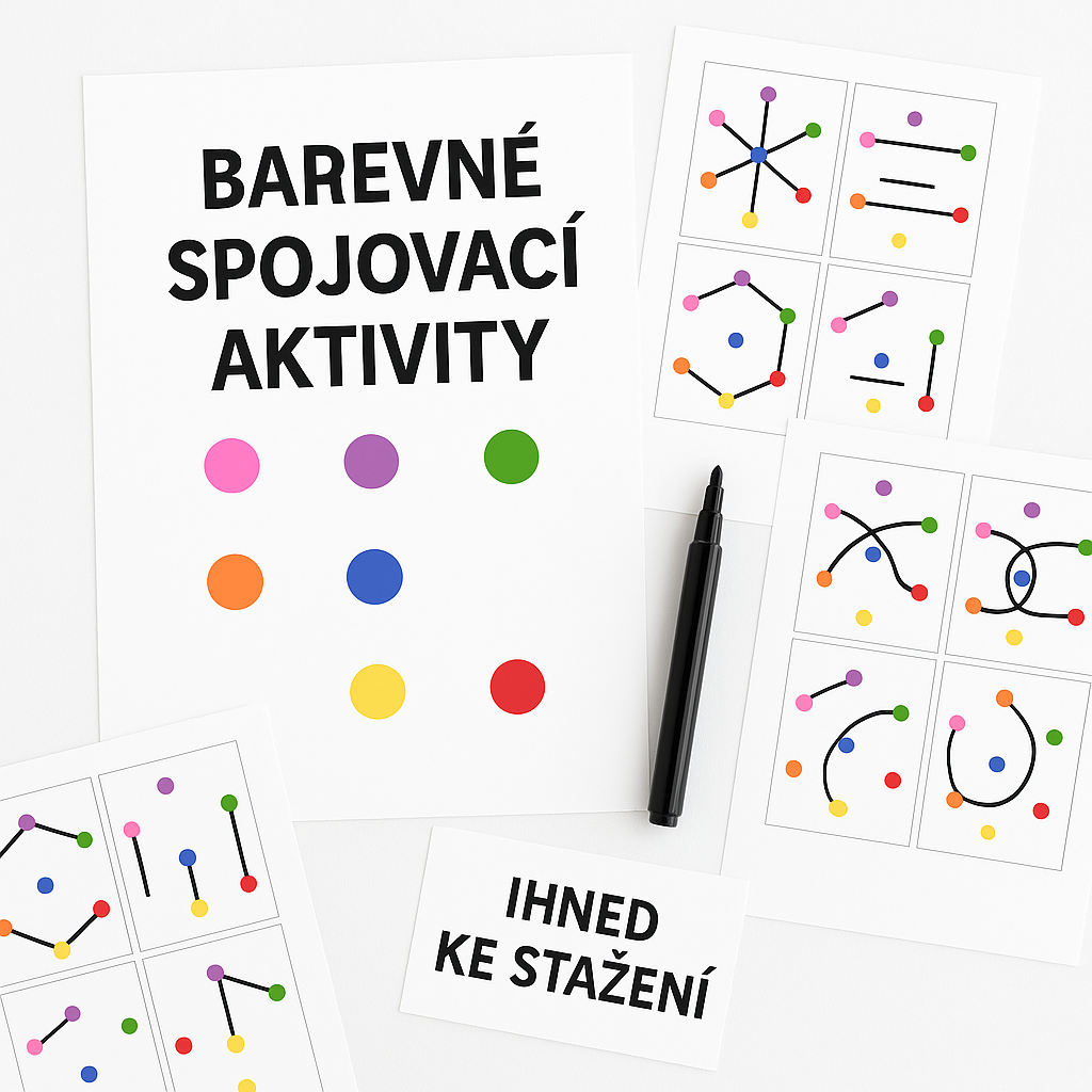 🟡 Puntíková stezka – Montessori hra pro malé hlavičky