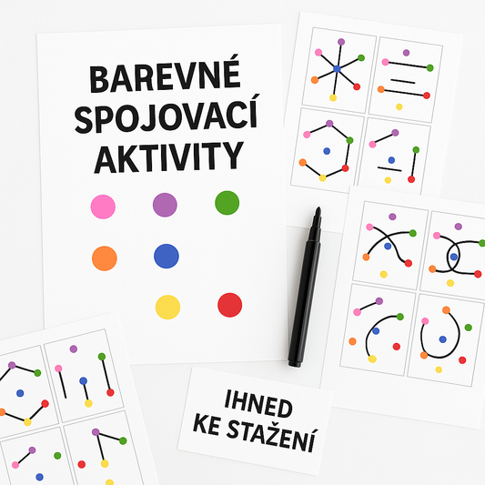 🟡 Puntíková stezka – Montessori hra pro malé hlavičky