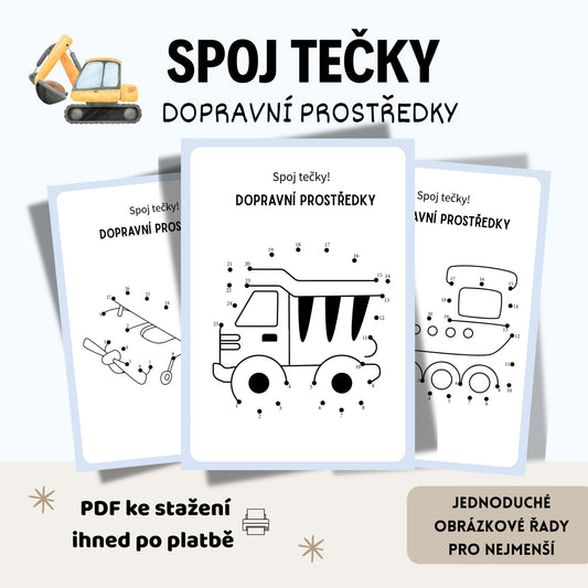 Spoj tečky – Dopravní prostředky