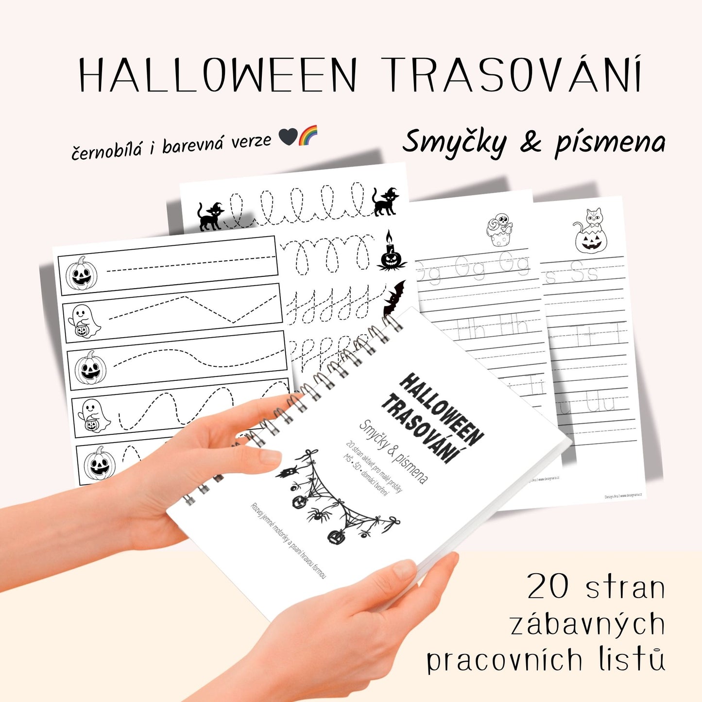 🎃 Halloween trasování – Smyčky a písmena