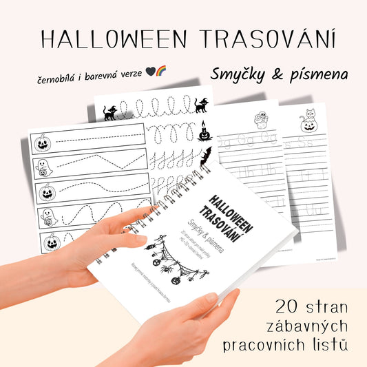 🎃 Halloween trasování – Smyčky a písmena