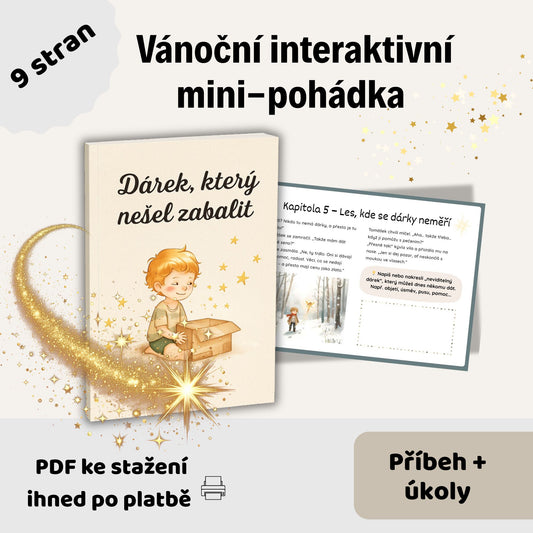 Dárek, který nešel zabalit” – Interaktivní vánoční mini-pohádka s úkoly